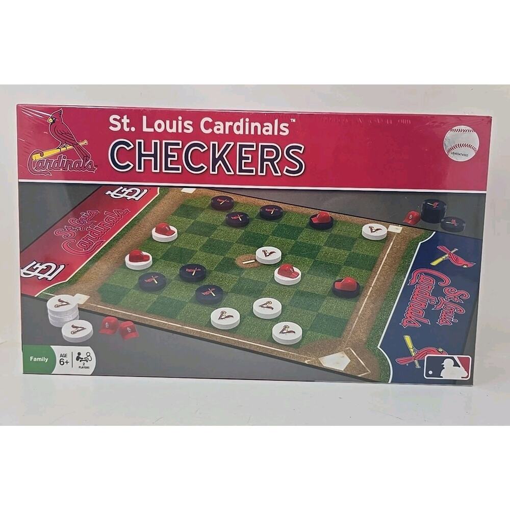 St. Louis‎ Cardinals MLB Checkers Board Game Masterpieces New Factory Sealed U9